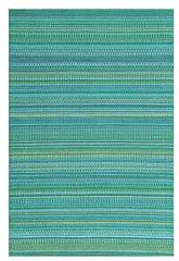 Border Concepts 21374 Outdoor Mat, 6 ft L, 9 ft W, Mixed, Reversible Pattern, Plastic Rug, Tropical
